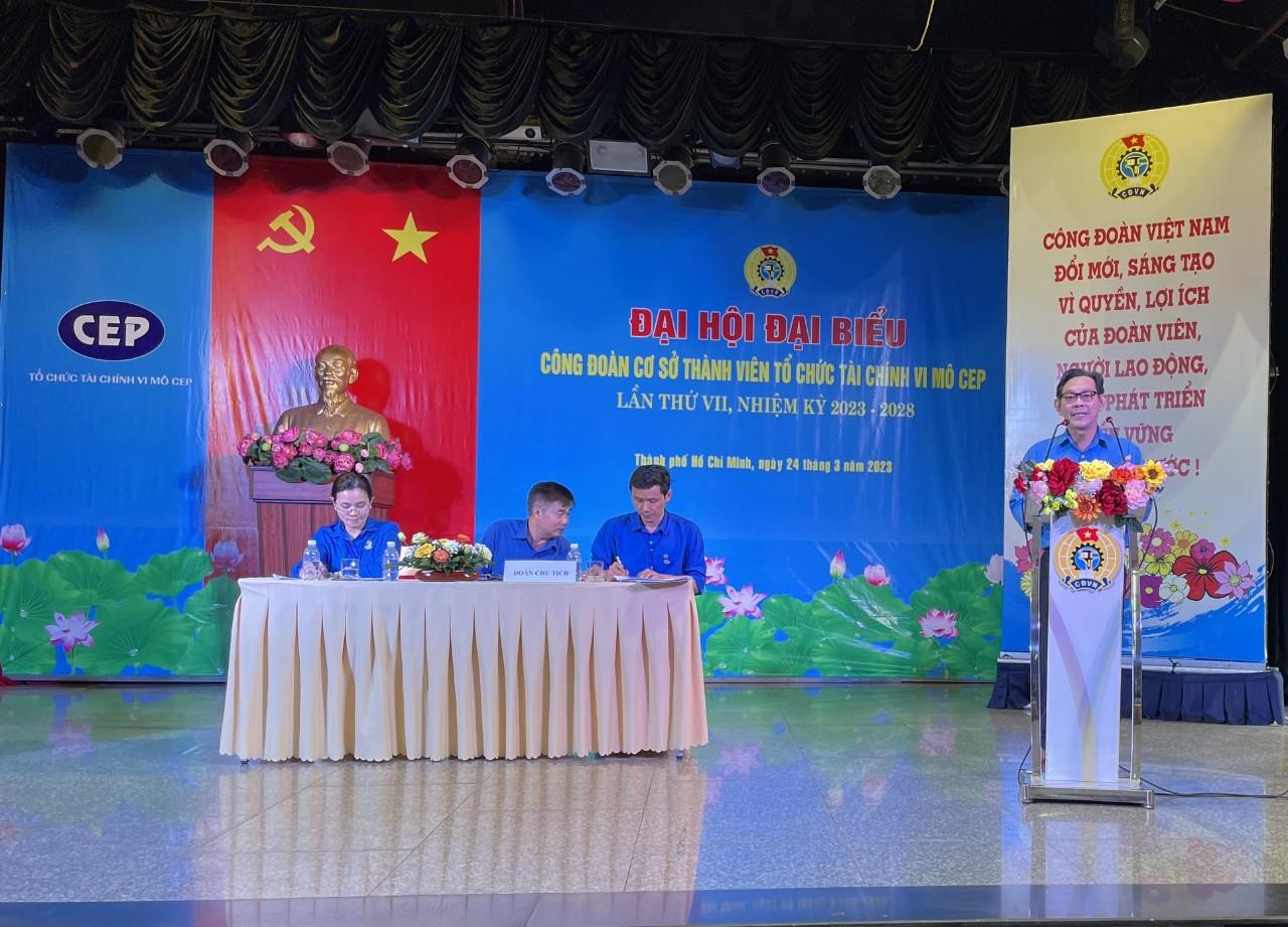 Đ/C Nguyễn Ngọc Nhân – Phó chủ tịch Công đoàn các cơ quan LĐLĐ Thành phố phát biểu chỉ đạo