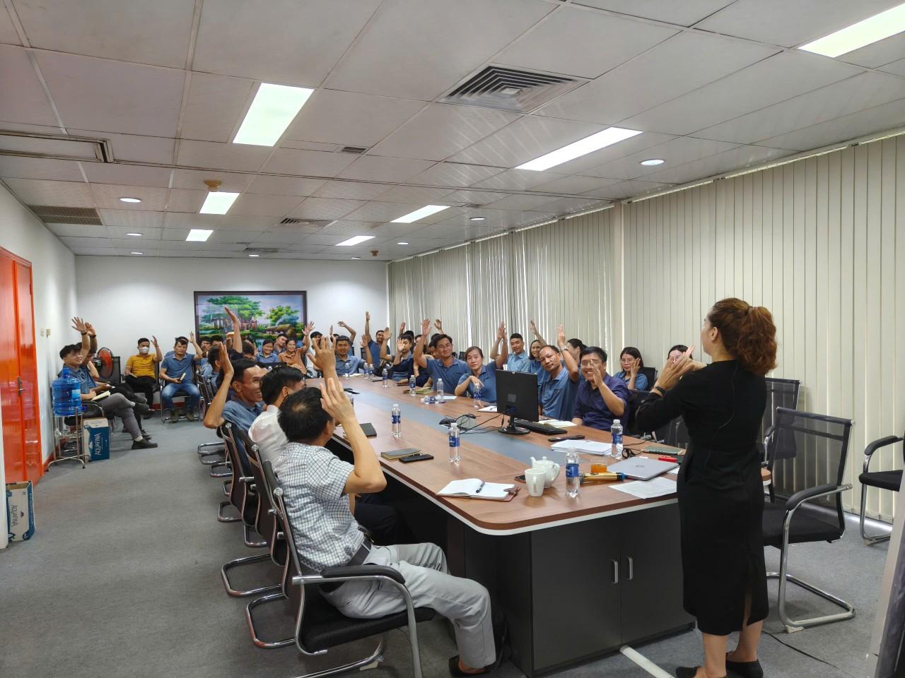 Hình ảnh đào tạo tại nhà máy Mỹ Đức