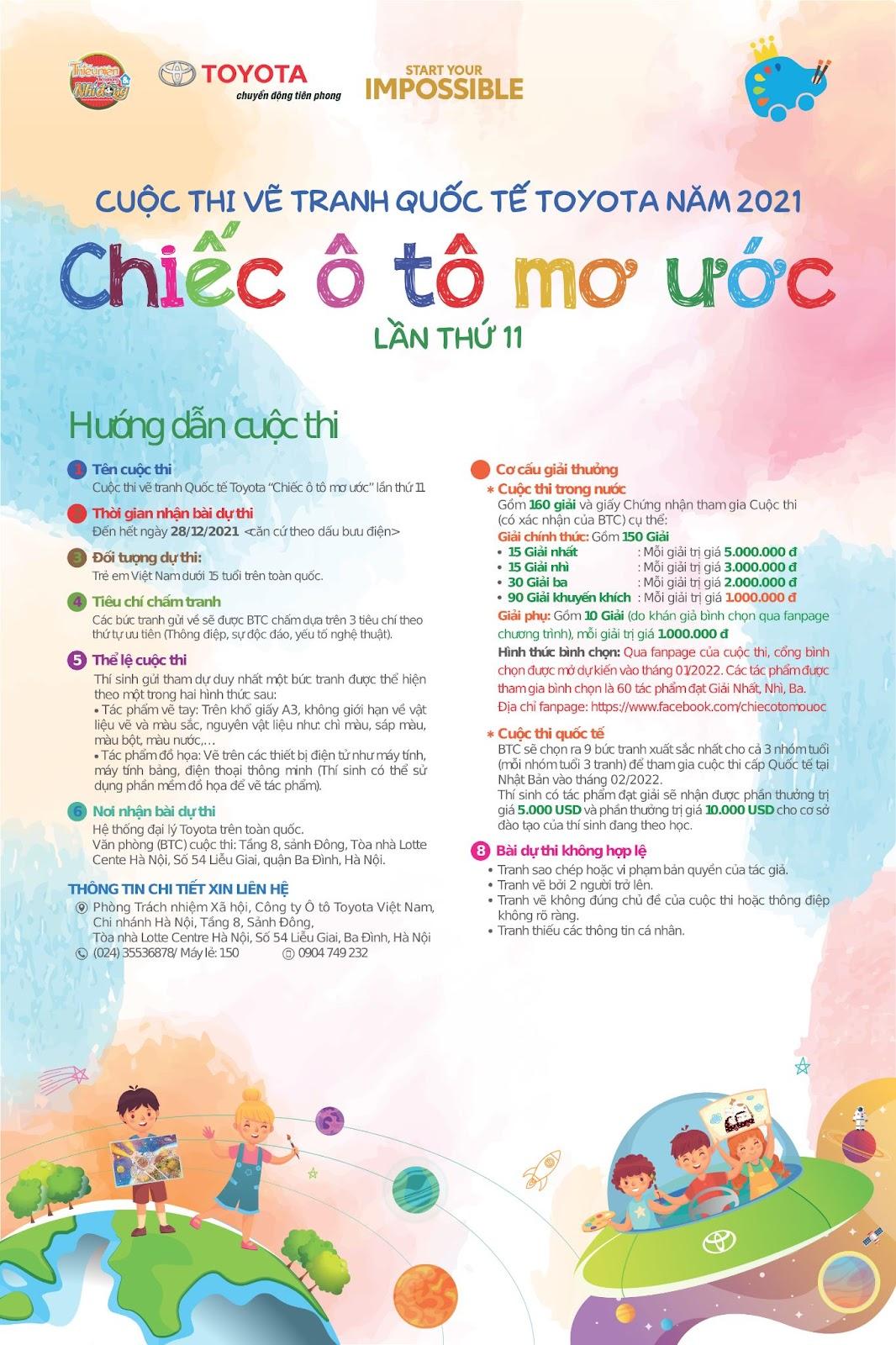 Cuộc thi vẽ tranh quốc tế lần thứ 11: “Vẽ chiếc ô tô mơ ước”