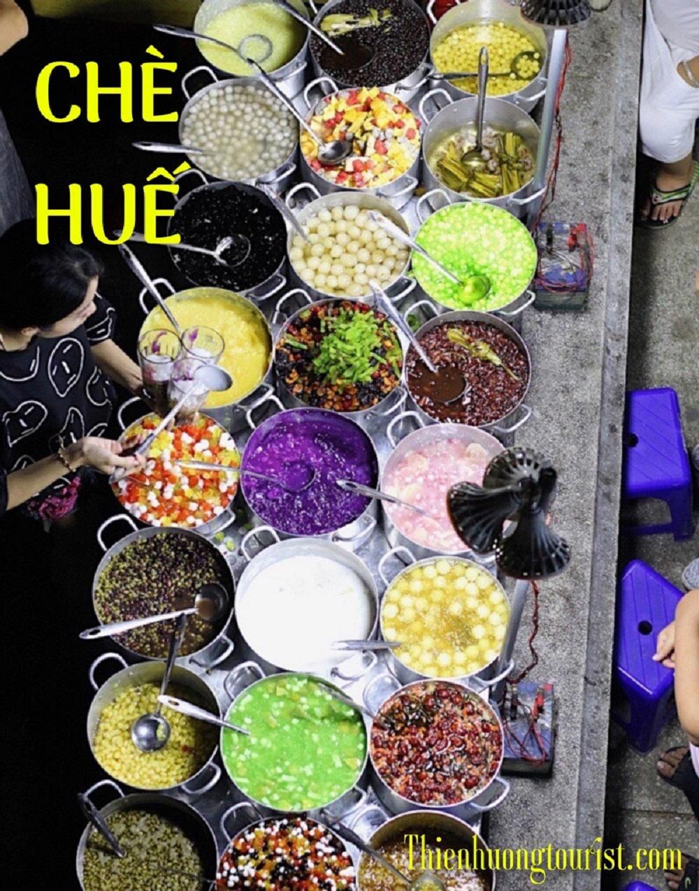 Chè Huế với phong phú món khác nhau