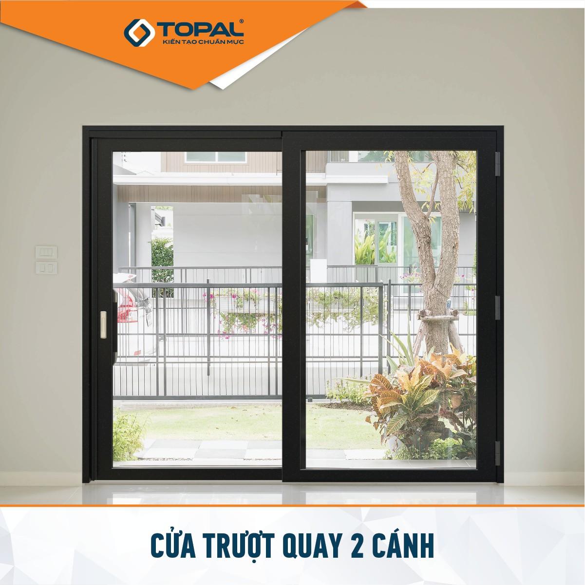 cấu tạo cửa trượt quay