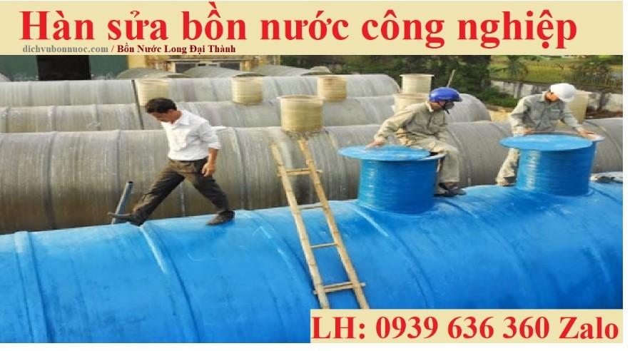 h&agrave;n sửa bồn nước cong nghiệp