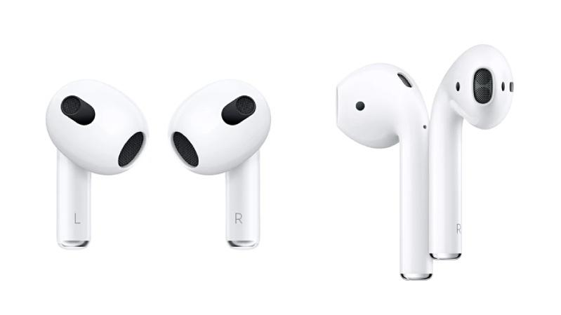 AirPods 3 (trái) - AirPods 2 (phải)