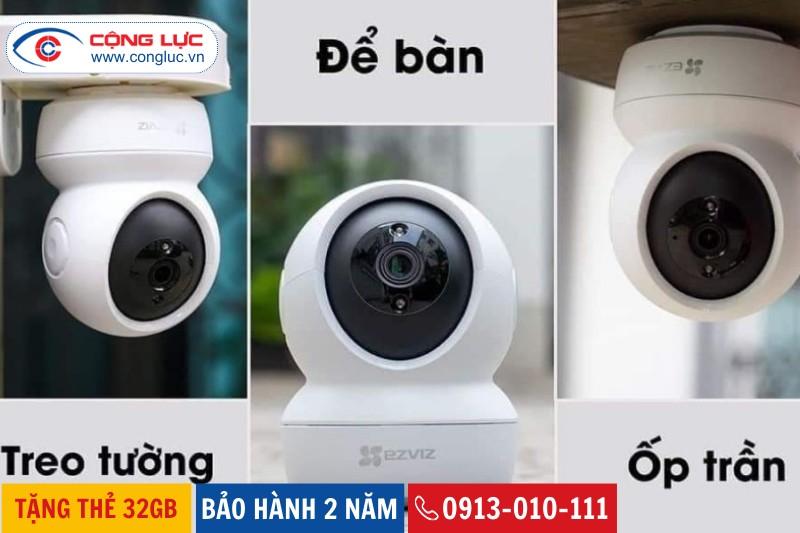 lắp camera wifi trong nhà Ezviz C6n giá rẻ tại hải phòng