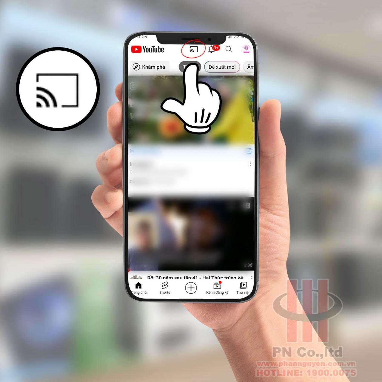 Hướng dẫn kết nối điện thoại và đầu Hanet bằng phần mềm Smart Youtube TV