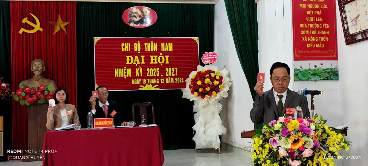 Đảng bộ xã Trường Yên: 18/22 chi bộ trực thuộc Đảng bộ xã hoàn thành Đại hội Chi bộ nhiệm kỳ 2025-2027