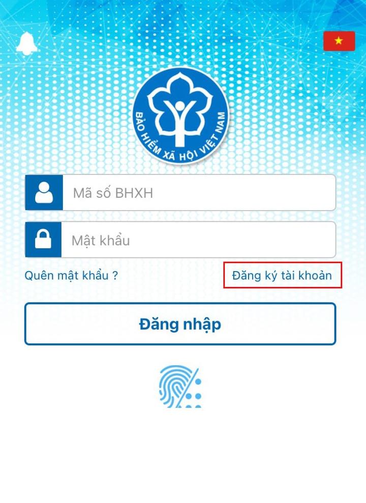Đăng ký tài khoản Giao dịch điện tử dành cho cá nhân trực tiếp trên ứng dụng VssID
