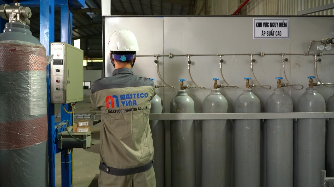 Khu vực nạp khí