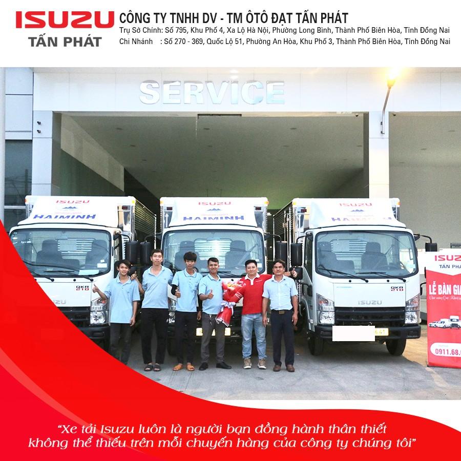 Bàn giao xe tải Isuzu cho công ty Hải Minh