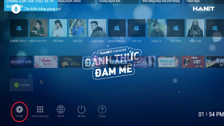 Cập nhật phần mềm trên đầu Hanet PlayX Pro