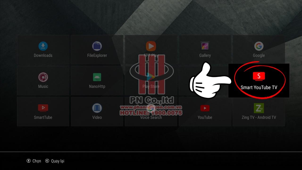 Hướng dẫn kết nối điện thoại và đầu Hanet bằng phần mềm Smart Youtube TV